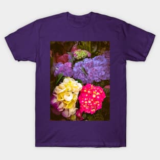 Colorful Blooming Flowers Floral Plants T-Shirt